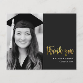 BUDGET Dourado Script Modern Photo Formando Obriga