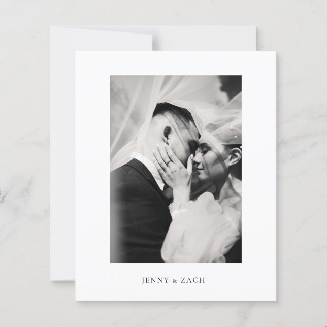 Budget Elegant Modern Script Wedding (Frente)