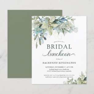 BUDGET Eucalyptus Bridal Lunchey Convite