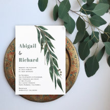 BUDGET eucalyptus parte convite de casamento