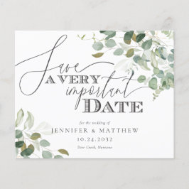 BUDGET Eucalyptus Watercolor Casamento Salva A Dat