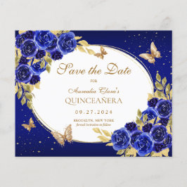 BUDGET Floral Royal Butterfly Quinceanera