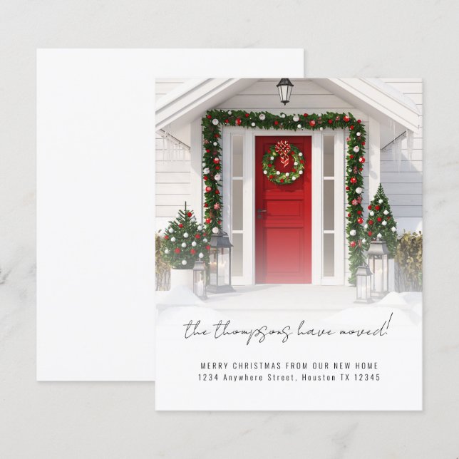 BUDGET Foto Moderna Feliz Natal Nova Casa (Frente/Verso)