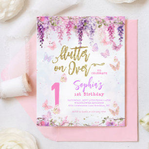 BUDGET Girly Wisteria Dourado Aniversário de crian