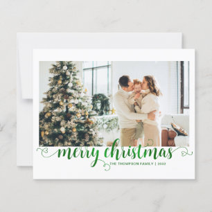 BUDGET Green Felry Christmas Heart Script Photo
