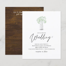 BUDGET Gypsophila Bebês Respirando Convite