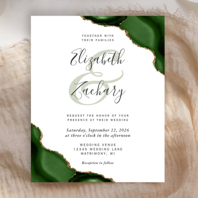 Budget Hunter Green Agate Corners Wedding (Criador carregado)