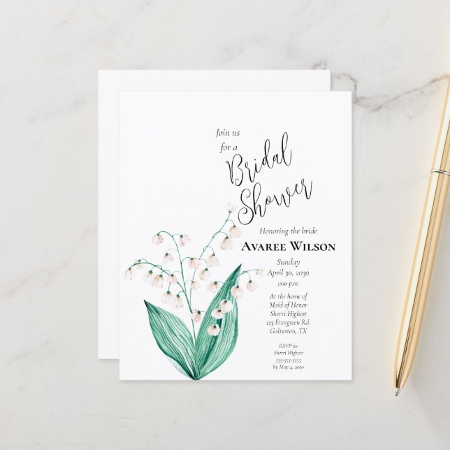 BUDGET Lily do Vale (Frente/Verso In Situ)