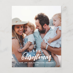 BUDGET MERRY CHRISTMAS Cartão de Férias com Esquem