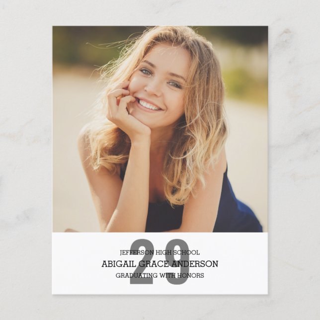 BUDGET Modern 2023 Foto Formando Convite Prateado (Frente)