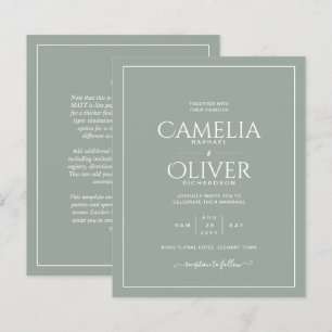 BUDGET Olive Sage Casamento MONOCROME Verde