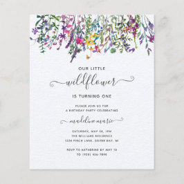 BUDGET Pequena Festa de aniversário de flor selvag