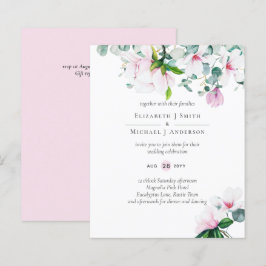 BUDGET Pink Magnolias Sage Casamento Eucalyptus