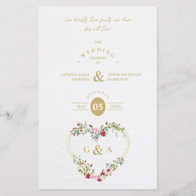 Budget Pink & Red Shades Heart Romantic Botanical (Frente)