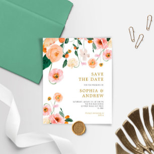 BUDGET Poppies Flores Casamento Salva a Data