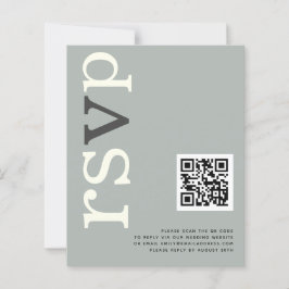 BUDGET QR code Sage Ivory Wedory Online RSVP