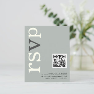 BUDGET QR code Sage Ivory Wedory Online RSVP