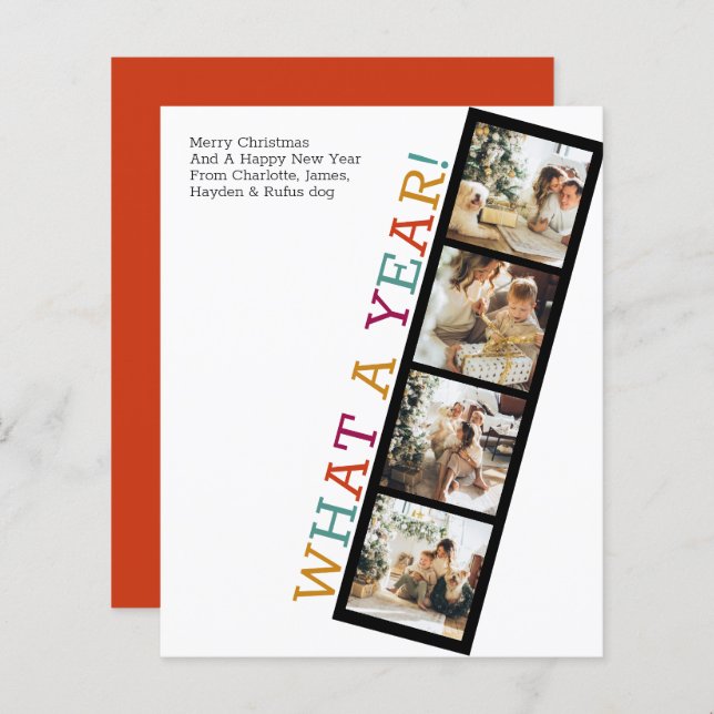 BUDGET Que Foto De Natal De Ano (Frente/Verso)