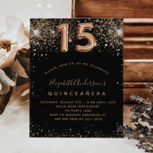 BUDGET Quinceanera ouro negro