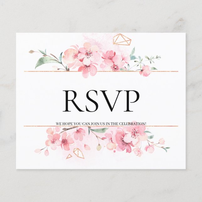 BUDGET/RSVP Card-Flyer. Folheto (Frente)