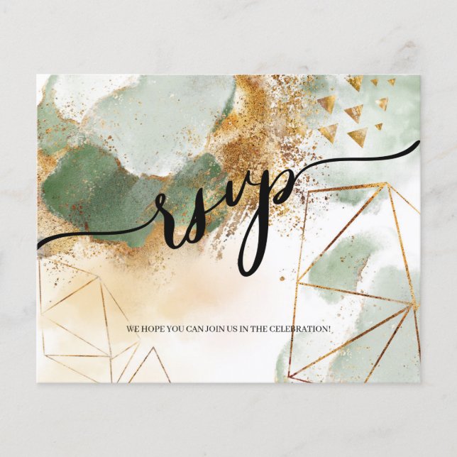 BUDGET/RSVP Card-Flyer. Folheto (Frente)