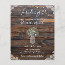 BUDGET Russo Gypsophila Luzes Mason Jars Convidam