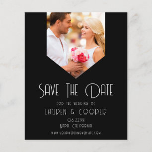 BUDGET Salve A Data Foto Simples Casamento Moderno
