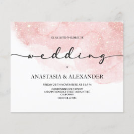 BUDGET/Simples convite para casamento. Folheto