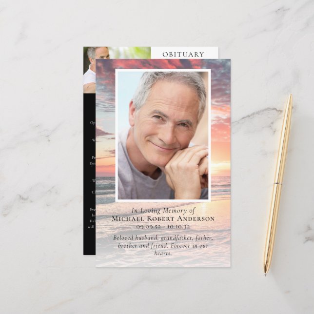 BUDGET Sunset Photo Memorial Service (Frente/Verso In Situ)