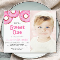 Budget Sweet One Rosquinha First Birthday Foto Inv