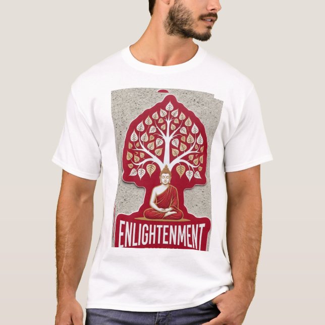Budha e Árvore Bodhi - Camiseta Niban (Frente)