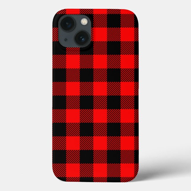 Buffalo Check Red and Black Lumberjack Xadrez Deco (Verso)