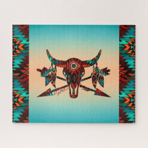 Buffalo Skull E Arrows Quebra-cabeça