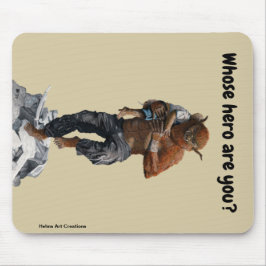Bugbear Hero Salvando Criança Fantasia Mouse Pad