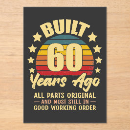 Built 60 Years Ago All Parts Original 60 Birthday