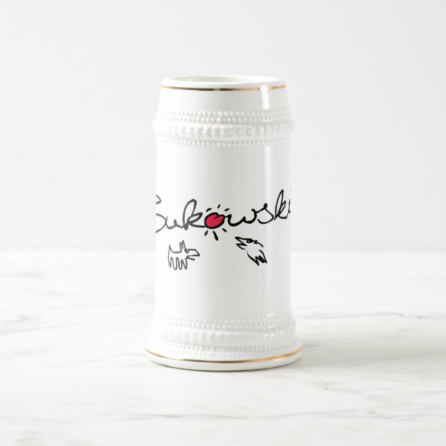 Bukowski - caneca de cerveja da cerveja (Centro)