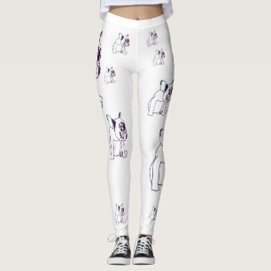 Buldogue Francês Buldogue Puppy Leggings Cute