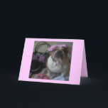 Buldogue inglês no cartão de aniversário<br><div class="desc">Demasiado bonito para palavras,  sinta livre personalizar se você deseja!!</div>