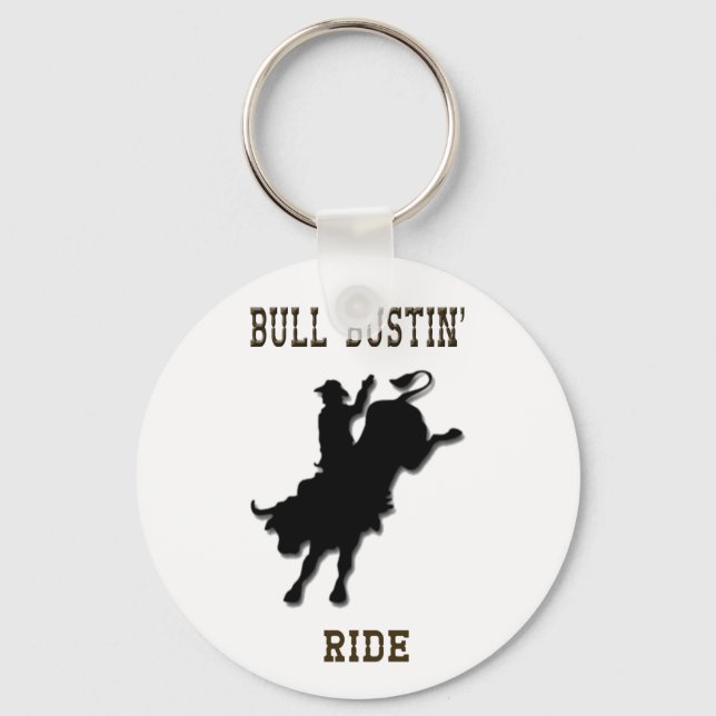 Bull Bustin' Ride Chaveiro (Frente)