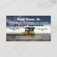 Bull Dozer Cartão de visita