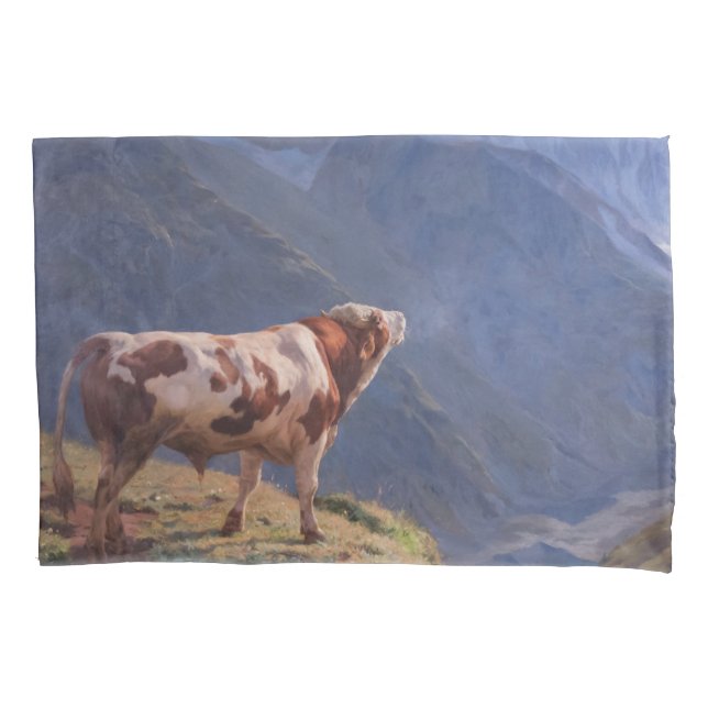 Bull nos Alpes (por Eugène Burnand) (Frente)