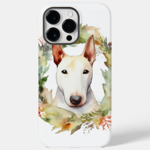 Bull Terrier Christmas Wreath Festivo Pup