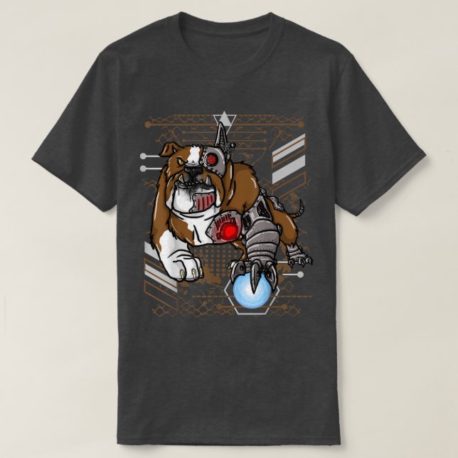 Bull Terrier Pit Bull Dog T-Shirt Copy (Frente do Design)