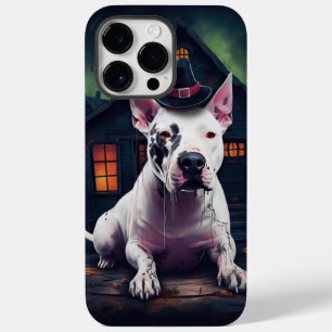 Bull Terrier Pumpkins Halloween Scary