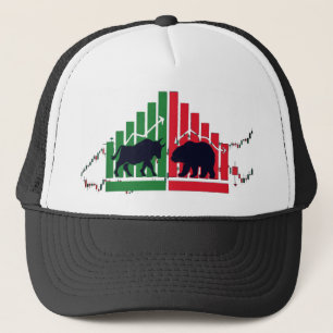 Bull vs Bear Boné - CORE Trading Hat VYBE para açõ