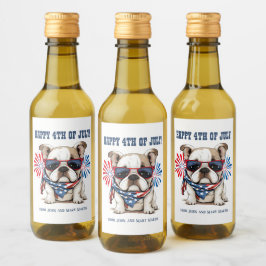Bulldog 4 de Julho Dia da Independência Vermelho B