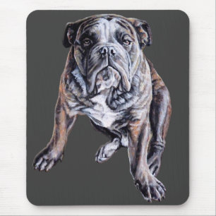 Bulldog Art Mousepad Inglês Bulldog Dons Personali