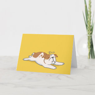 Bulldog Atrasou O Cartão De Aniversário