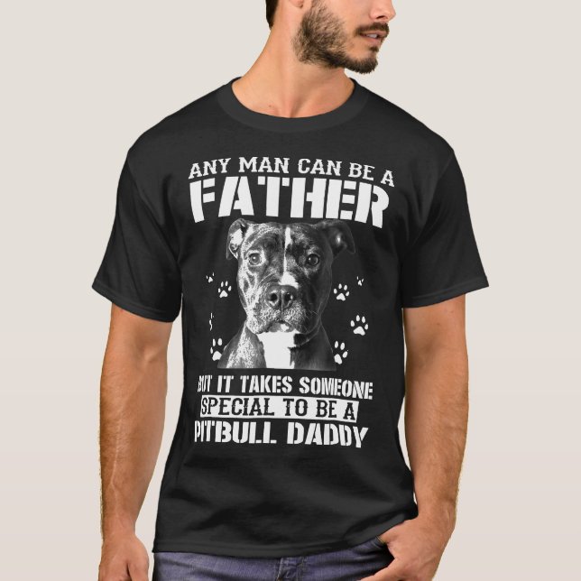 Bulldog Engraçado Para Papai Pitbull Com Camiseta  (Frente)