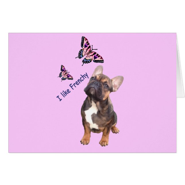 Bulldog francês cartão postal (Frente Horizontal)